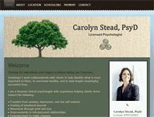 Tablet Screenshot of carolynstead.com